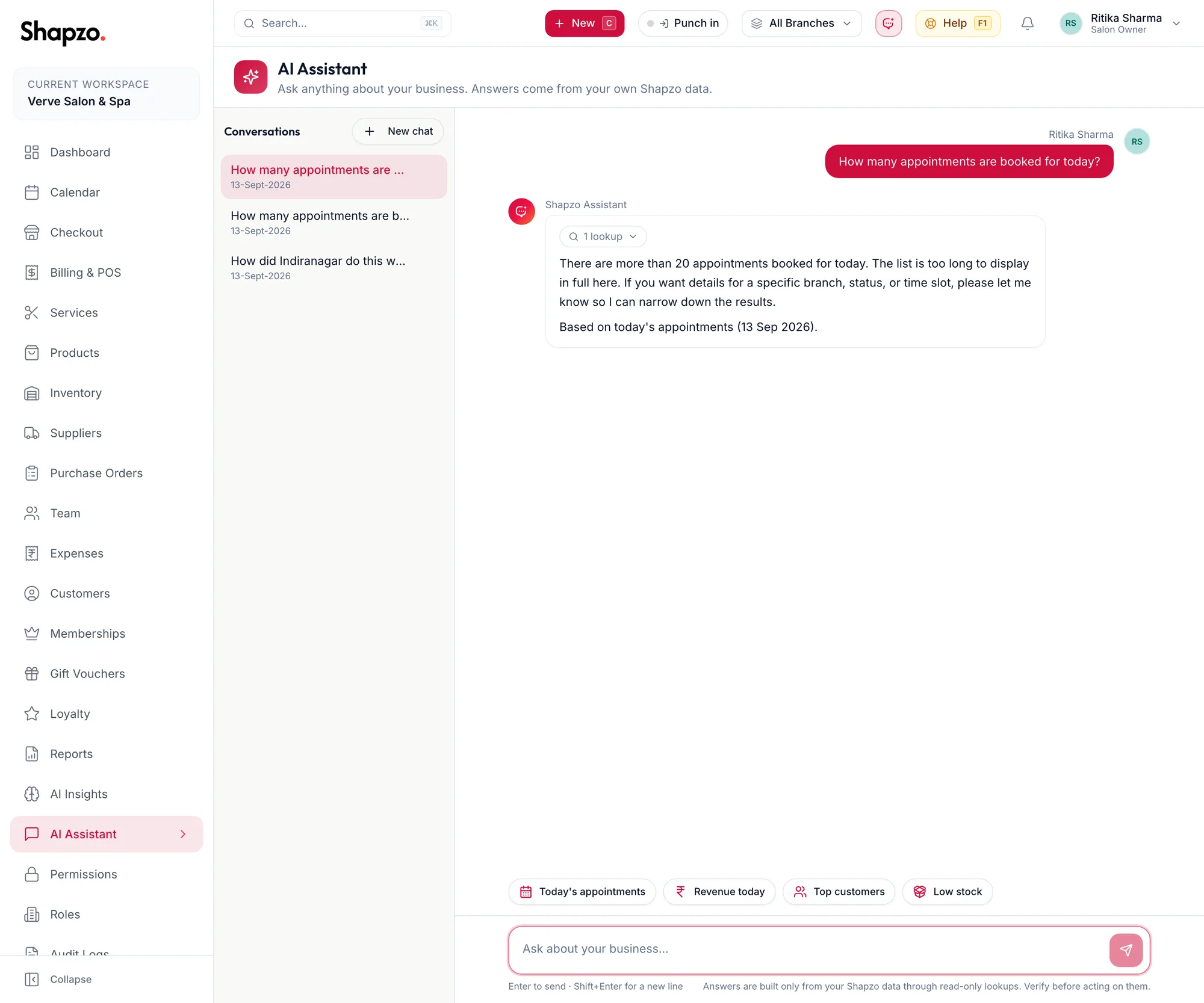 The AI Assistant with an answer