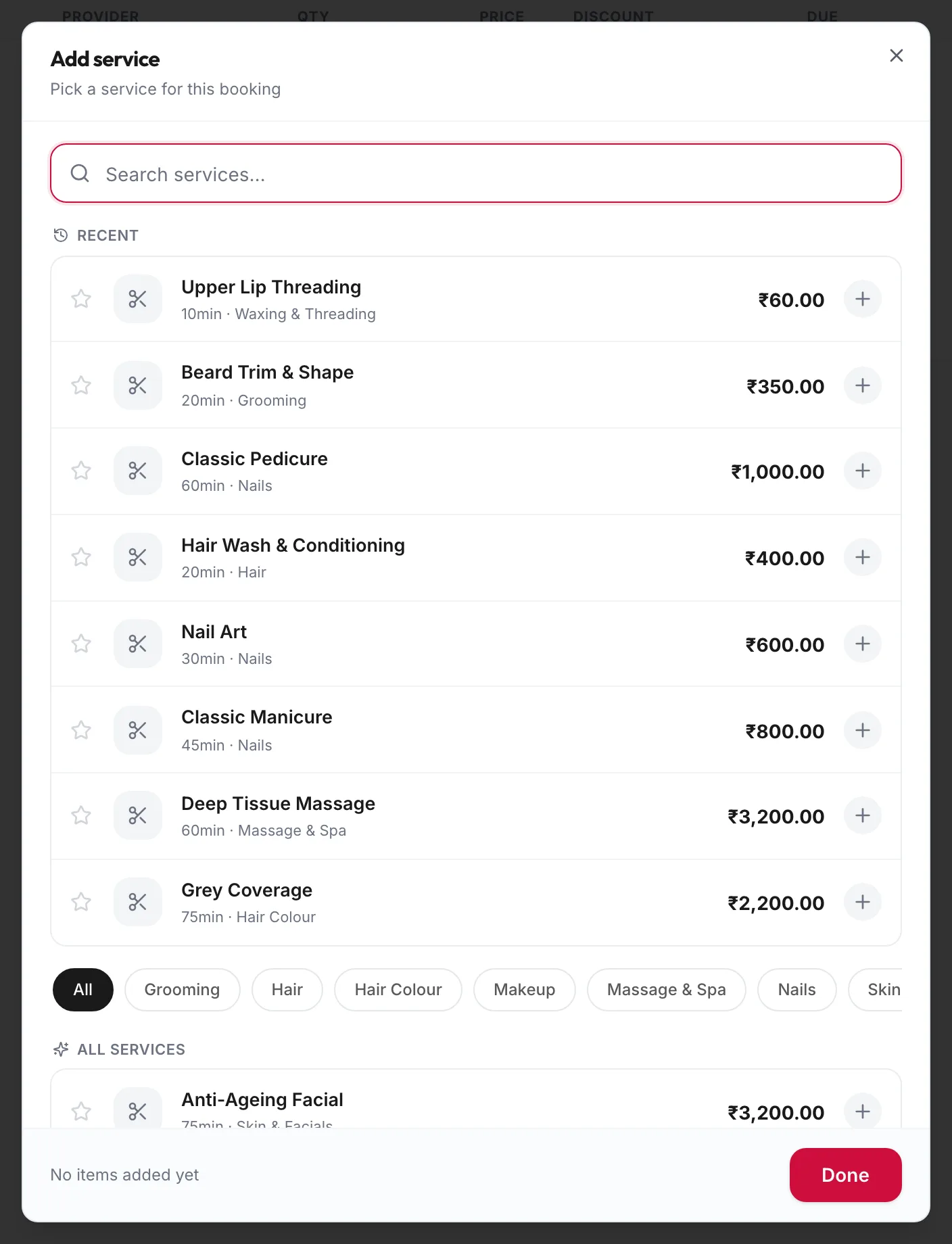 The item picker listing services